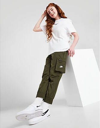 Nike Sportswear Geweven cargobroek voor meisjes Rough Green/White