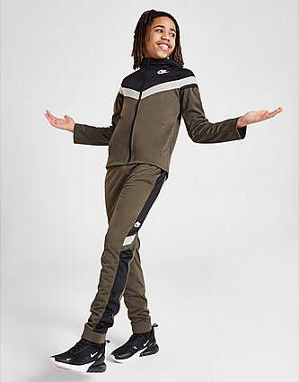 Nike Woven Overlay Poly Trainingspak Junior Cargo Khaki/Black/Stone/White