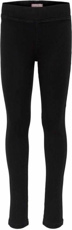 Kids Only ! Meisjes Tregging Maat 134 Zwart Katoen/polyester/elasthan