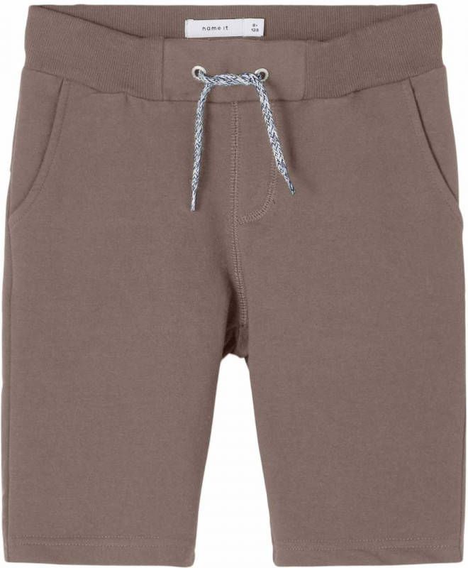 name it ! Jongens Bermuda -- Bruin Katoen/elasthan