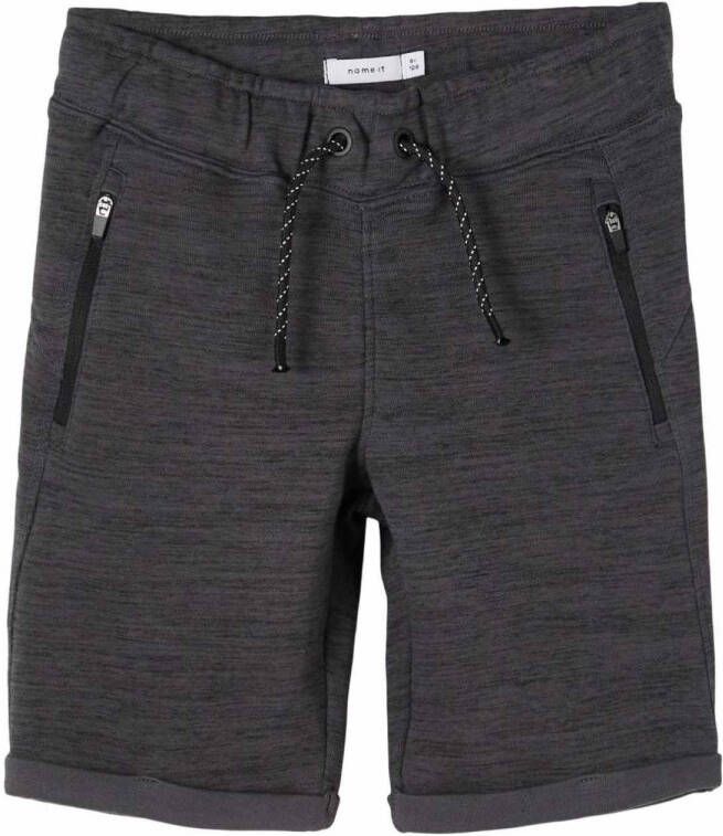name it ! Jongens Bermuda -- Donkergrijs Katoen/polyester