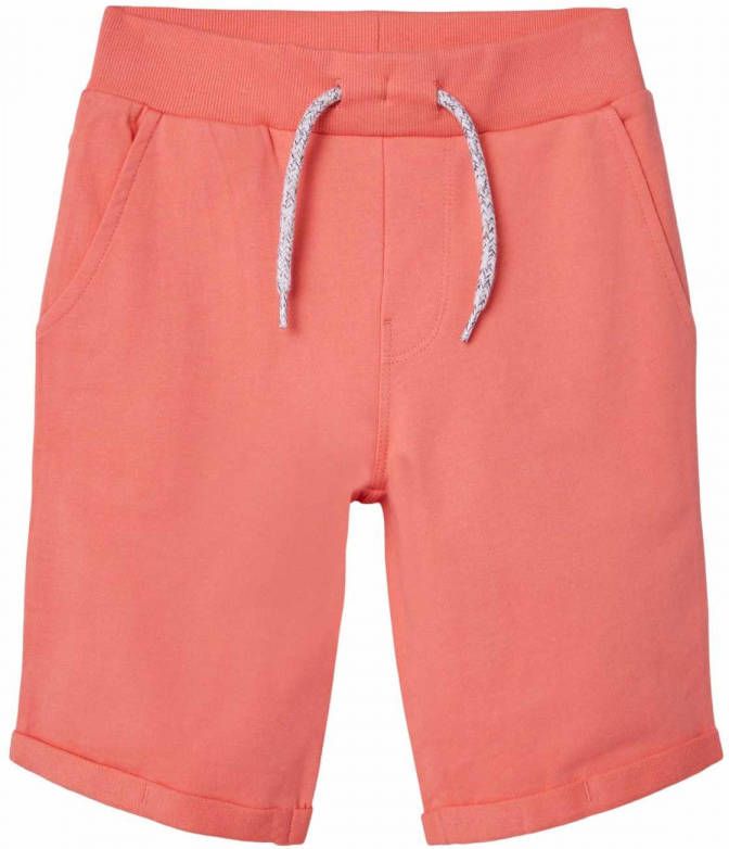 NAME IT KIDS regular fit sweatshort NKMVERMO zalm