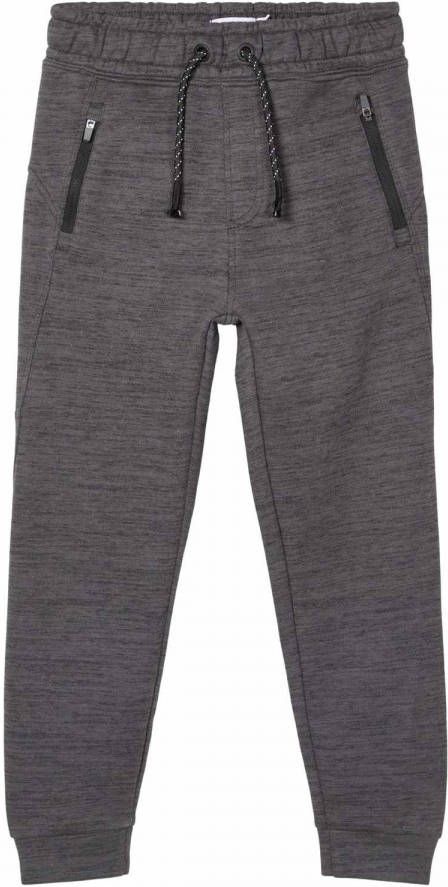 name it ! Jongens Lange Broek Maat 122 Donkergrijs Katoen/polyester