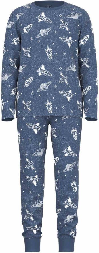 name it ! Jongens Pyjama -- All Over Print Katoen/elasthan