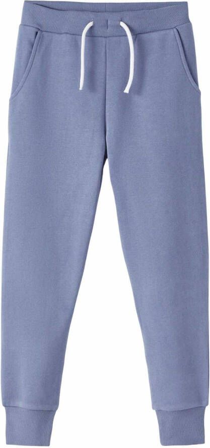 NAME IT KIDS regular fit joggingbroek NKFLENA met biologisch katoen blauw