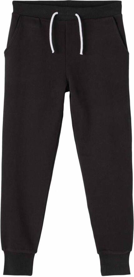 NAME IT KIDS regular fit joggingbroek NKFLENA met biologisch katoen zwart