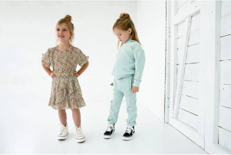 Daily7 ! Meisjes Lange Broek -- Mint Katoen/elasthan