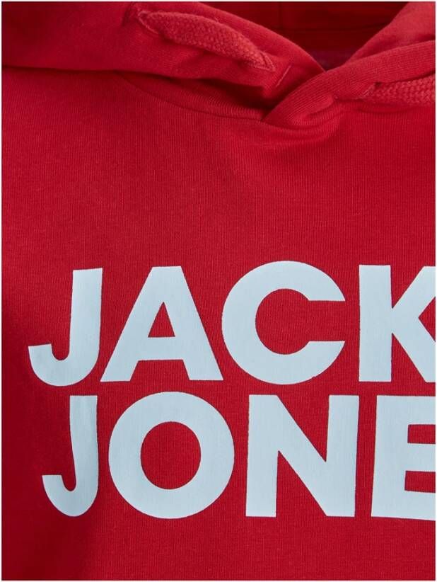 Jack & Jones jongens hoodie 12152841/JJECORP red