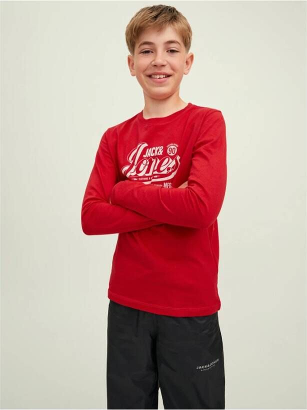 Jack & Jones jongens shirt 12212313/JJEJEANS rood