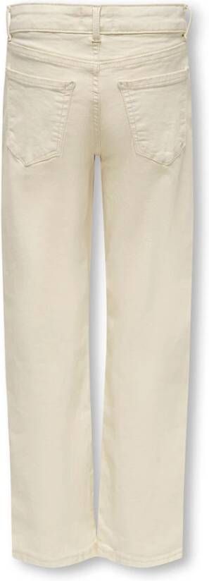 Only ! Meisjes Lange Broek -- Ecru Katoen/elasthan