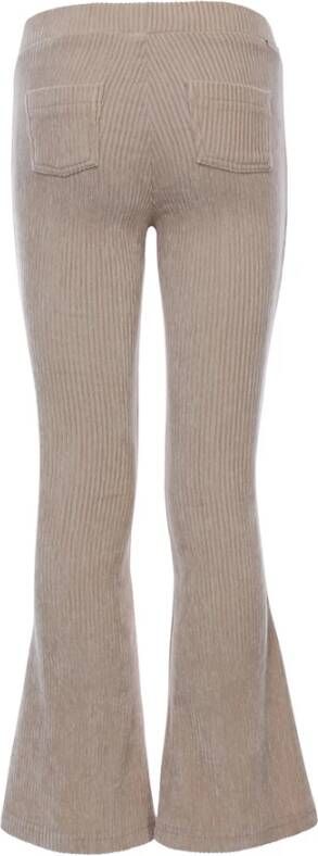 Looxs Revolution Flared broek little ribvelours cream voor meisjes in de kleur