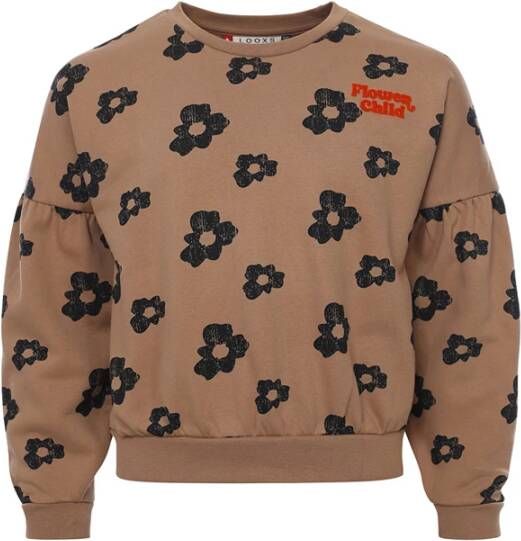 Looxs Revolution Plissé, pants little wide leg clay color voor meisjes in de kleur