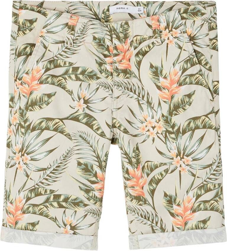 name it ! Jongens Bermuda -- All Over Print Katoen/elasthan