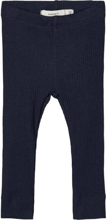 NAME IT BABY broek NBMKABILLE met biologisch katoen donkerblauw