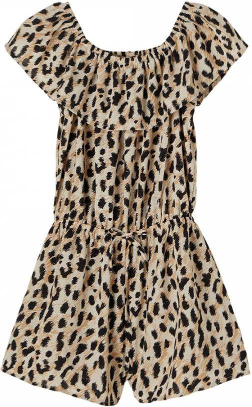 name it ! Meisjes Jumpsuit Maat 128 All Over Print Polyester/elasthan