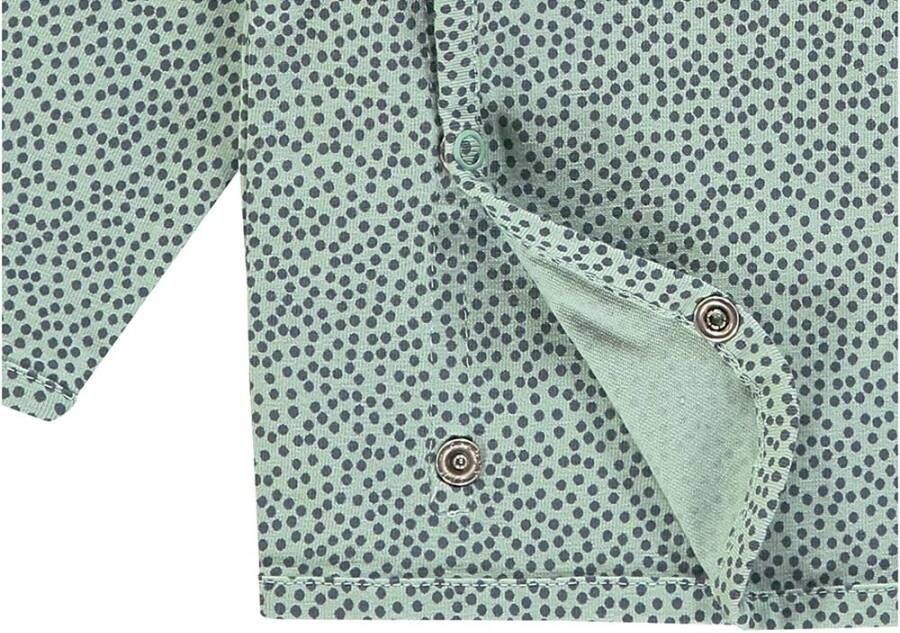 noppies  Longsleeve Hannah grey mint Groen Gr.62 Jongen/Meisjes