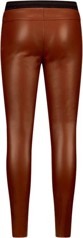 Retour Denim imitatieleren skinny legging Ivy toffee bruin