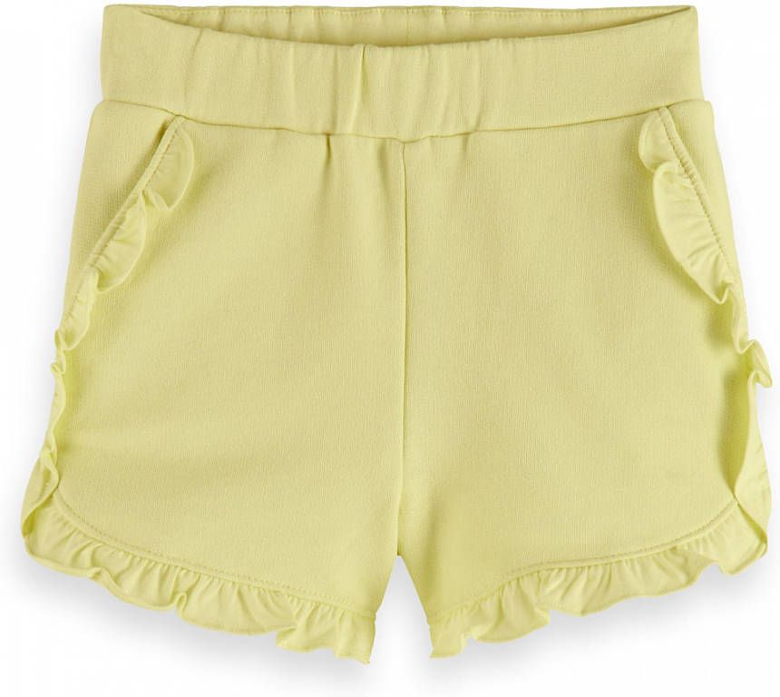 Scotch & Soda sweatshort van biologisch katoen lichtgeel