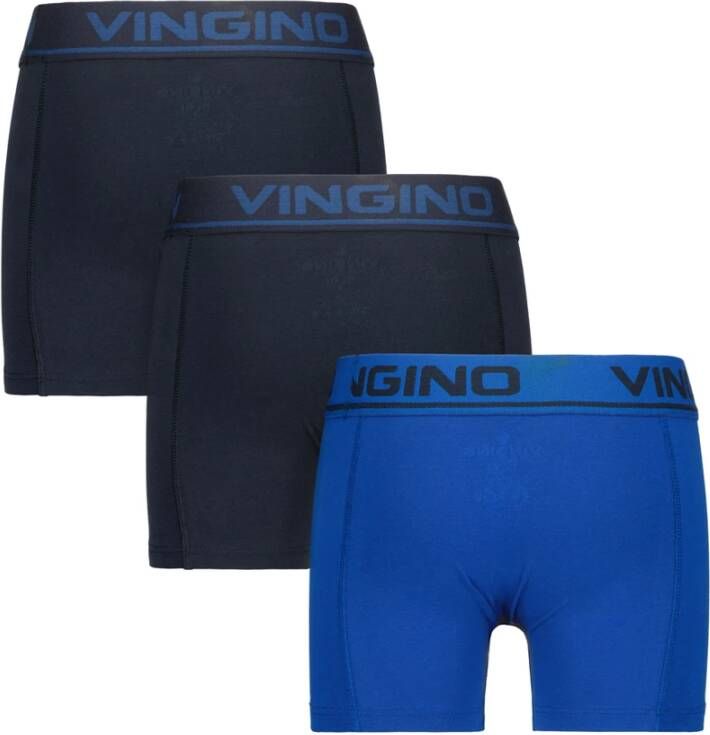 Vingino Blauwe Boxershort Boys Boxer(3 pack )