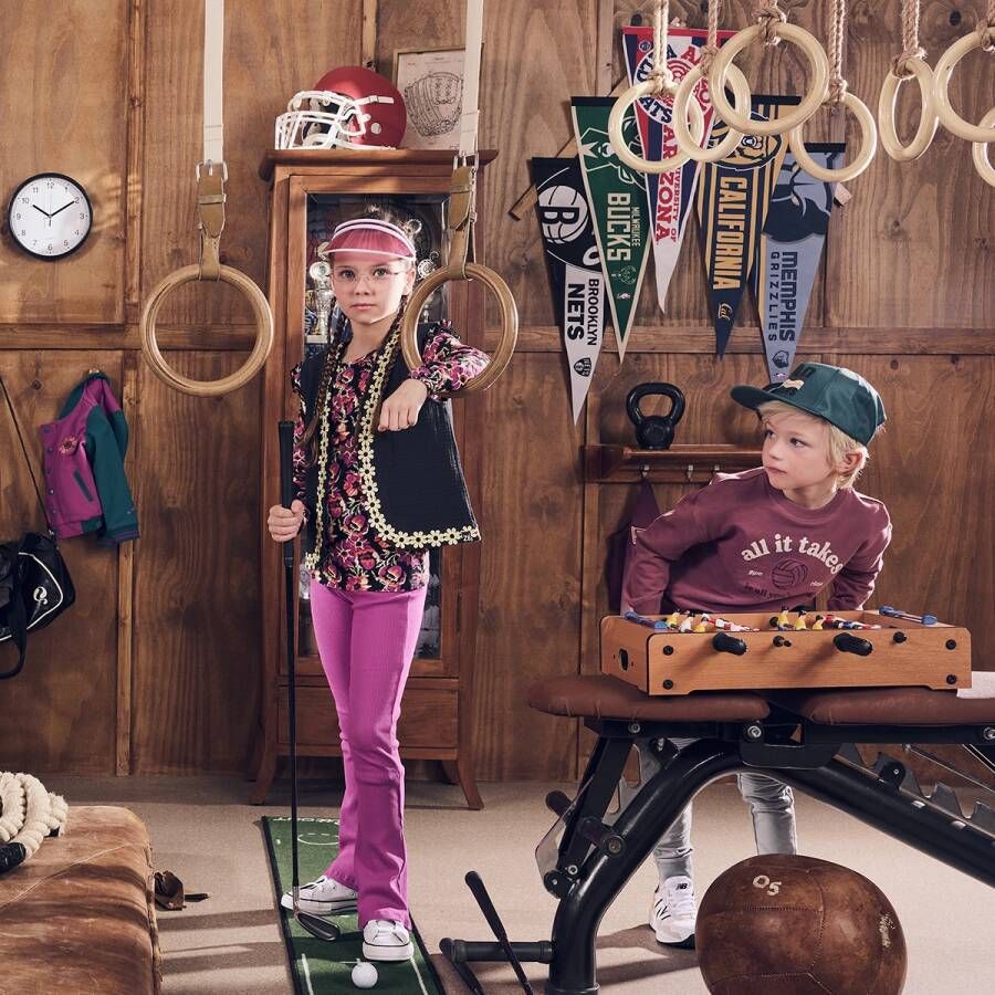 Z8 ! Meisjes Legging -- Violet Katoen/elasthan