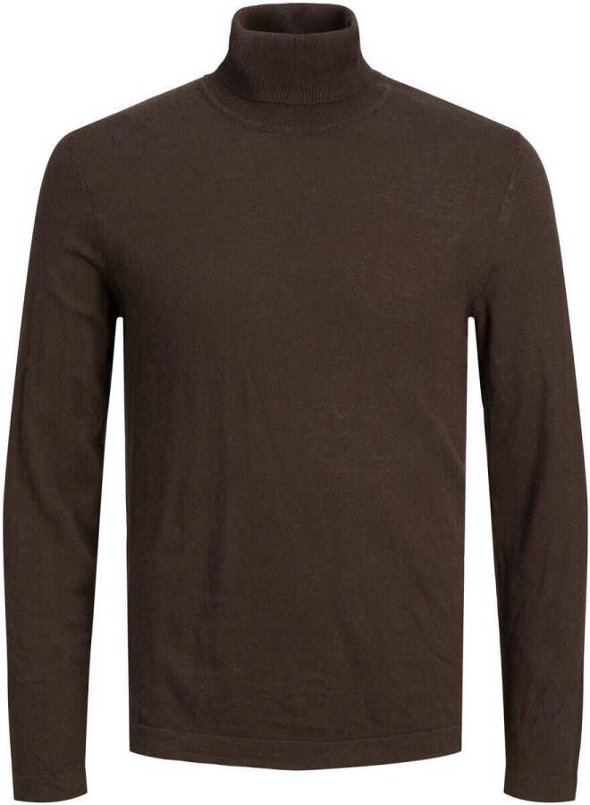 jack & jones Jack en Jones Boys Jorrogan Knit Roll Neck Jnr Seal Brown | Freewear Bruin , Bruin, Heren