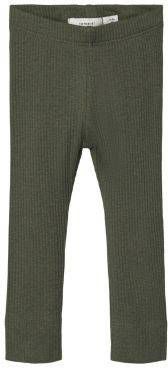 NAME IT BABY broek NBMKABILLE met biologisch katoen donkergroen