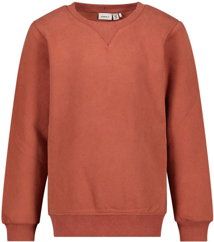 NAME IT KIDS sweater NKMLENO roodbruin
