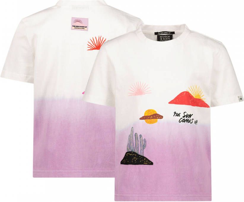 Scotch & Soda Abel Macias T shirt van biologisch katoen