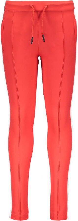 Street called Madison slim fit broek No mercy met zijstreep rood