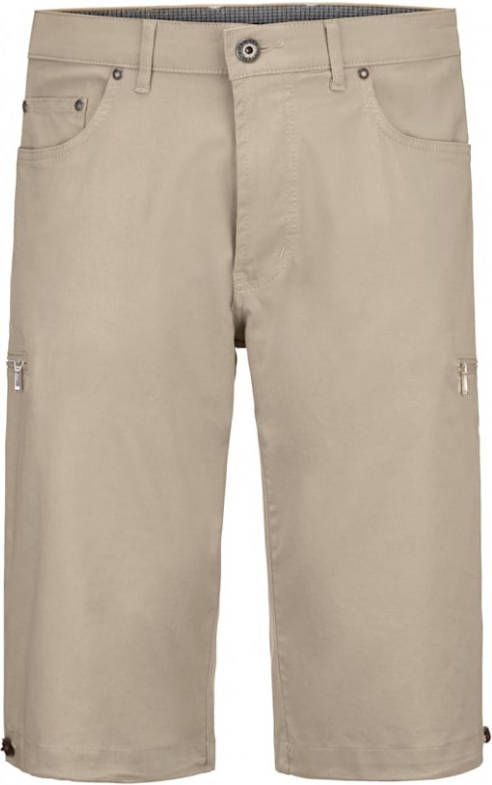 BABISTA Lange bermuda met safetyzakje en vlekkenfinish Beige