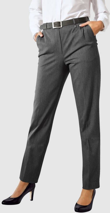 m. collection Broek met corrigerend effect Donkergrijs
