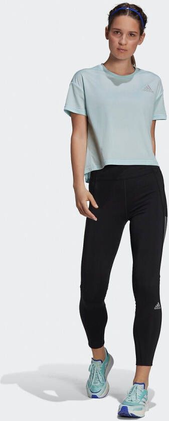 Adidas High waist cropped trainingslegging met Aeroready