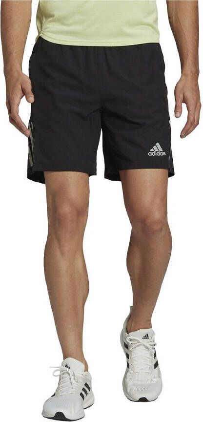 Adidas Own The Run straight fit hardloopshorts met logo