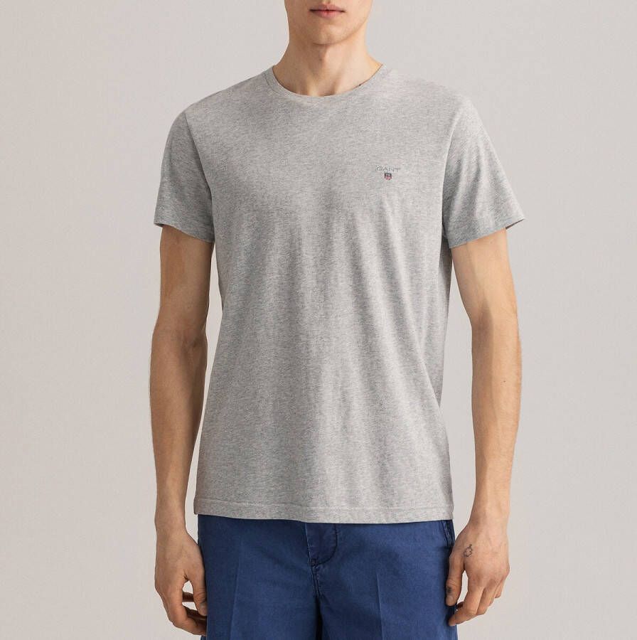 Gant T shirt ORIGINAL T SHIRT CREW klein contrast logoborduursel