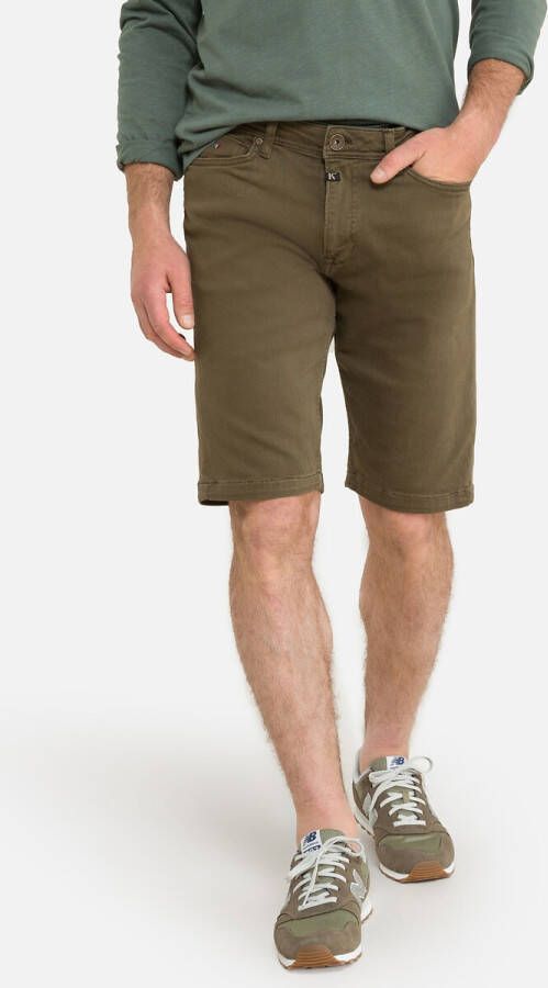 Kaporal Bermuda ajusté extend denim , Groen, Heren