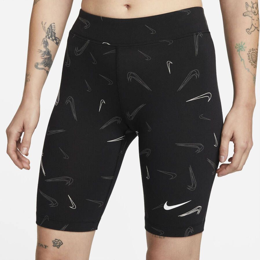 Nike Sportswear Dansshorts met print voor dames Zwart