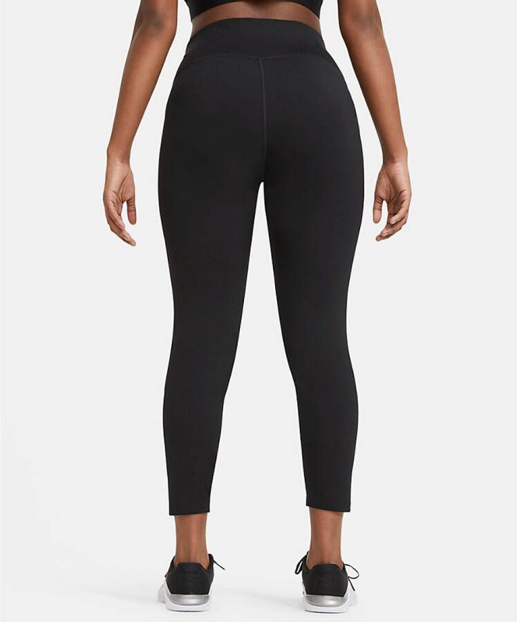 Nike Dri FIT One Legging met halfhoge taille voor dames Zwart