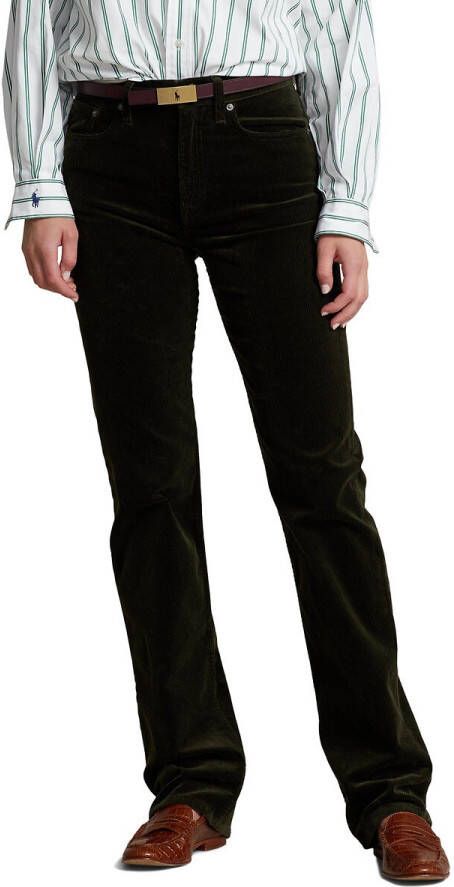 Polo Ralph Lauren Rechte broek in smalgeribd fluweel