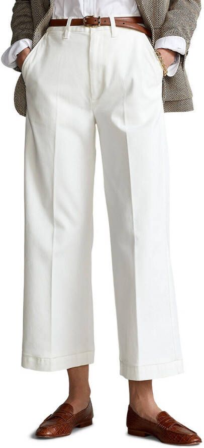 Ralph Lauren High waist wide fit chino met steekzakken