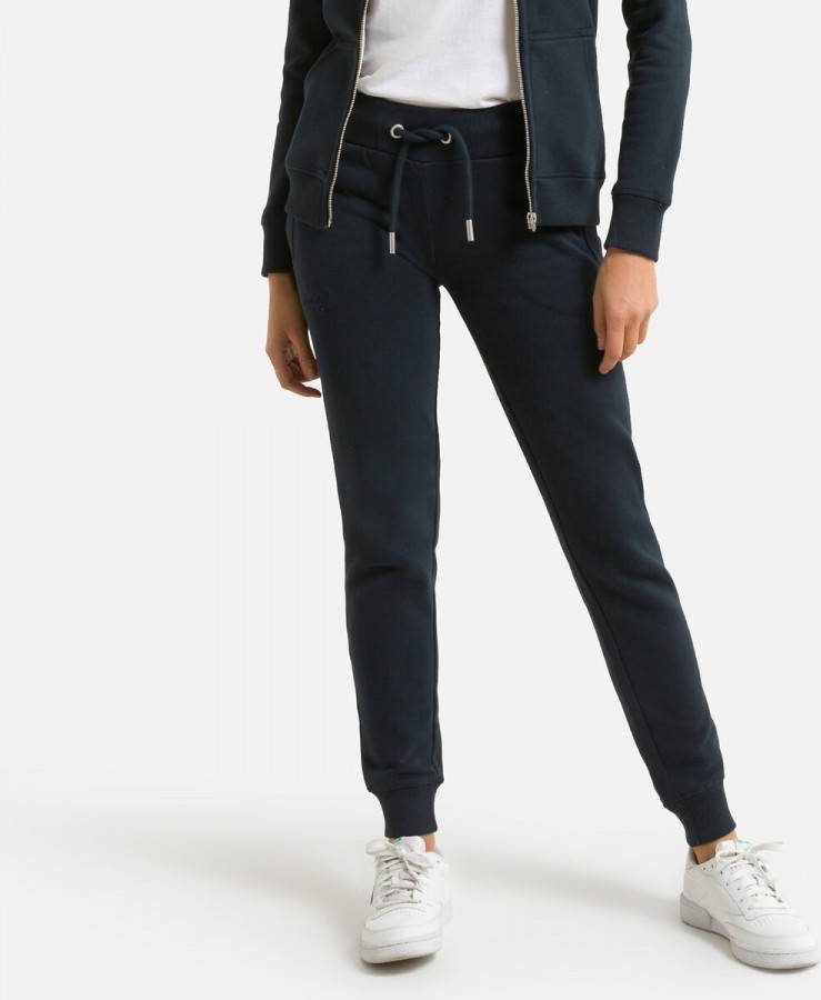 Superdry Mid waist tapered fit joggingbroek met steekzakken