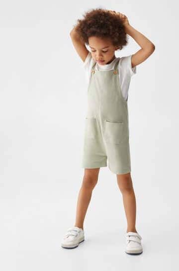 MANGO BABY Katoenen tuinbroek