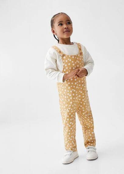 MANGO BABY Tuinbroek met bloemetjesprint