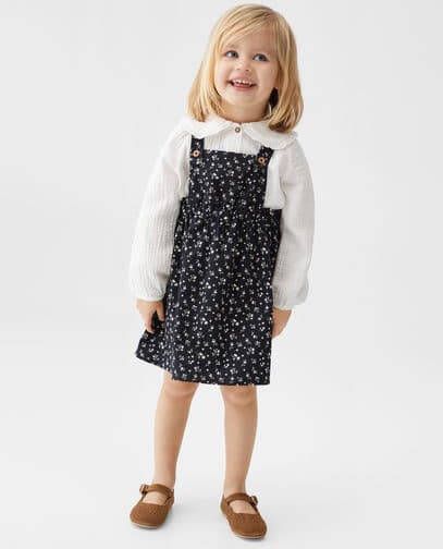 MANGO BABY Tuinbroek met bloemetjesprint