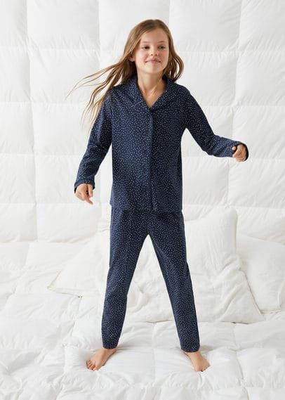 Mango Topos pyjamaset met stippenprint