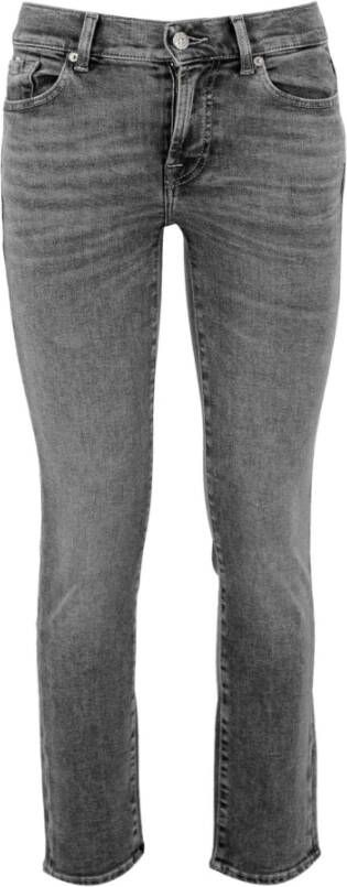 7 For All Mankind 7 voor alle menselijke broek grijs , Grijs, Dames