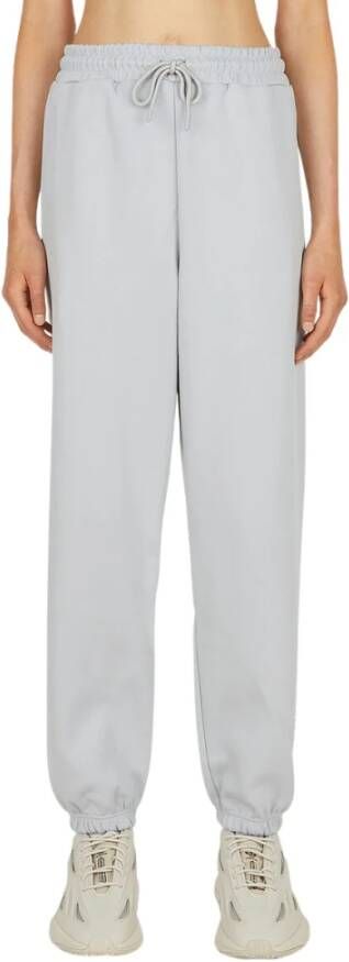 adidas by stella mccartney Logo print track broek , Grijs, Dames