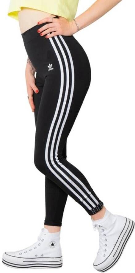 Adidas 3 Stripes high waist trainingslegging met logoprint