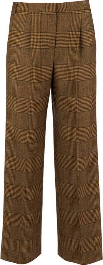 Aspesi Wijde Broeken Bruin Dames