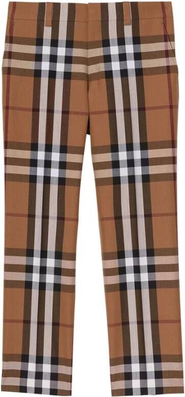 Burberry Rechte broek , Bruin, Heren
