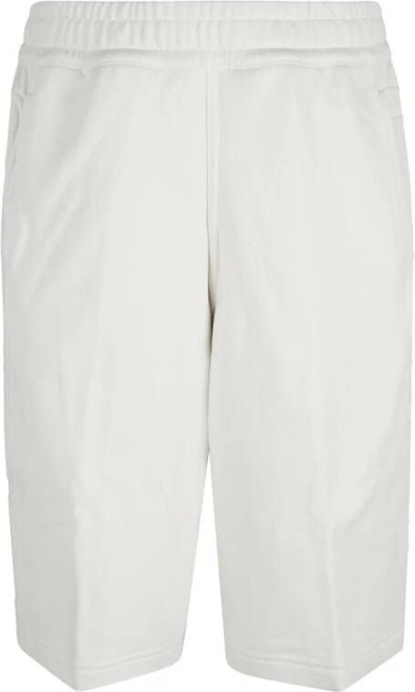 Burberry Cotton Logo Shorts , Wit, Dames